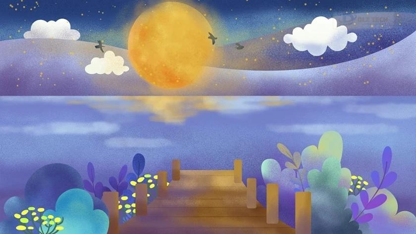 Ảnh nền trung thu đơn giản