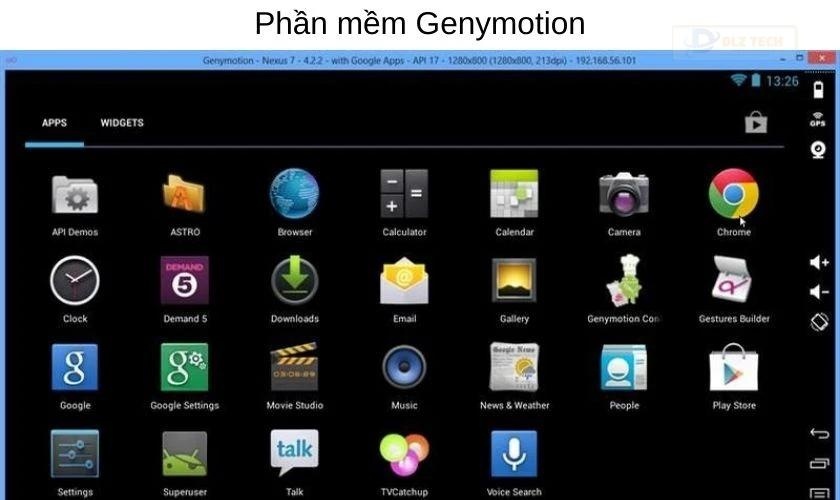 Phần mềm giả lập Android trên Macbook Genymotion