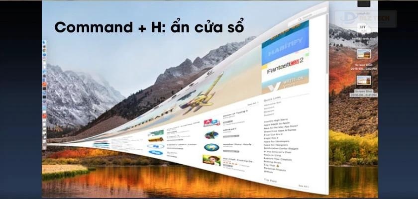Ẩn và thu nhỏ cửa sổ màn hình