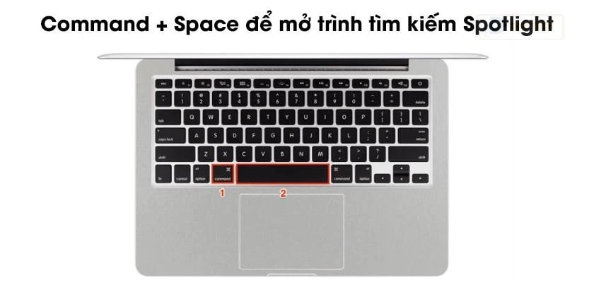 Phím tắt tìm kiếm trên Macbook