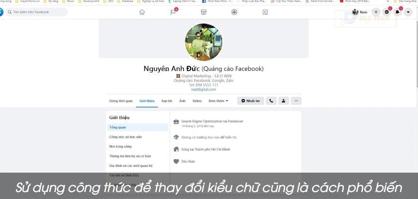 Sử dụng công thức