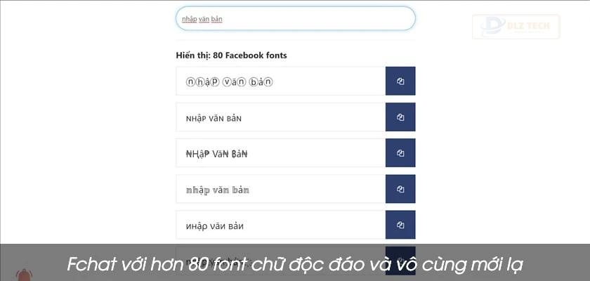 Fchat - Công cụ giúp chuyển đổi font chữ Facebook