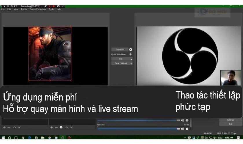 phần mềm quay màn hình máy tính OBS Studio