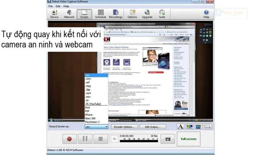 phần mềm quay màn hình máy tính Debut Video Capture