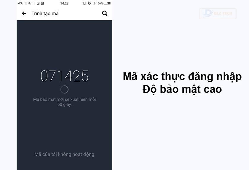Mỗi mã luôn có 6 chữ số để người dùng sử dụng để đăng nhập.