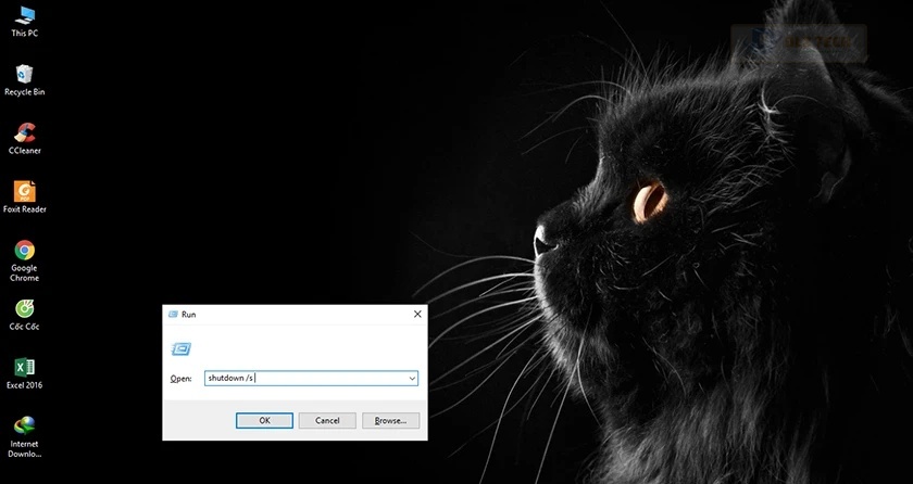 Tắt nguồn bằng lệnh Shutdown trong Command Prompt