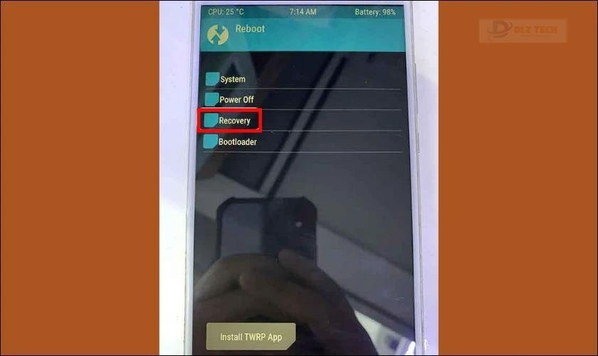 Sử dụng TWRP để up ROM Xiaomi không cần máy tính