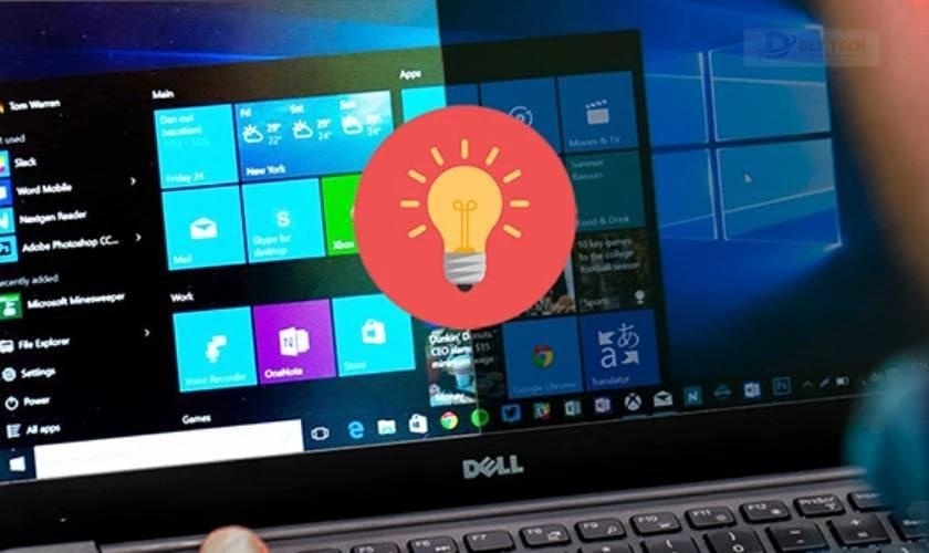 Điều chỉnh độ sáng và tương phản khi sử dụng laptop