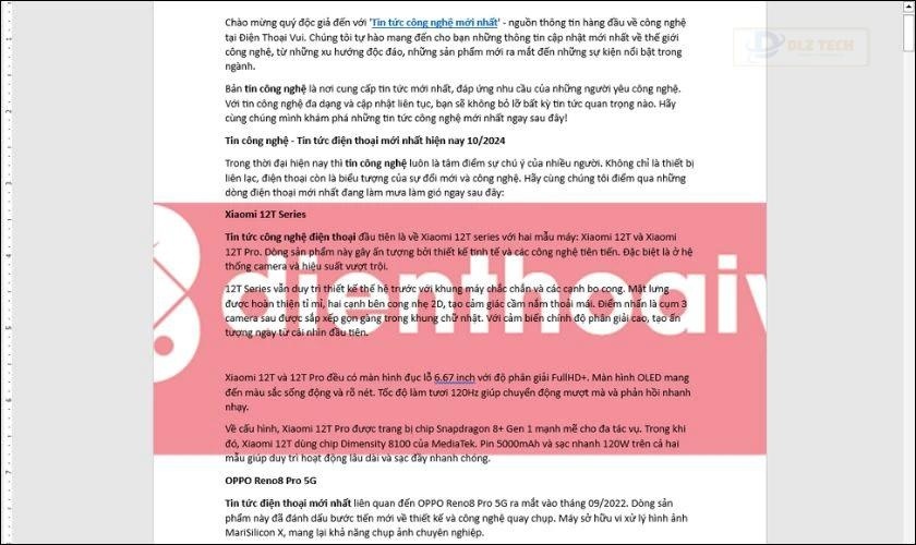 Màu sắc watermark đậm hơn sau khi thực hiện