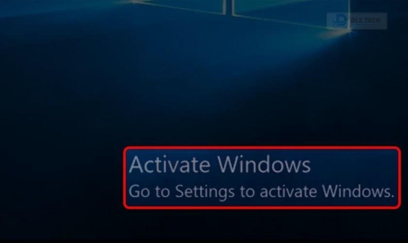 Windows is activated using your organization