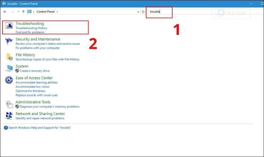 Tìm kiếm Troubleshooting