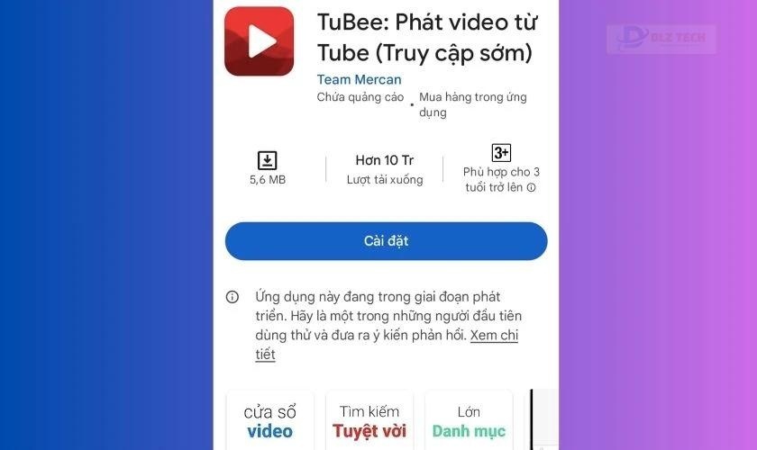 Tubee là một ứng dụng xem video thay thế YouTube Vanced đáng xem xét