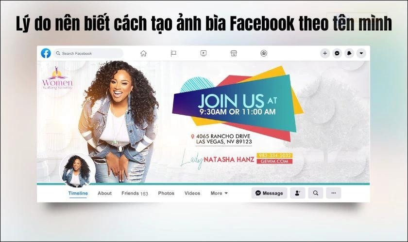 Vì sao nên biết cách tạo ảnh bìa Facebook theo tên mình?
