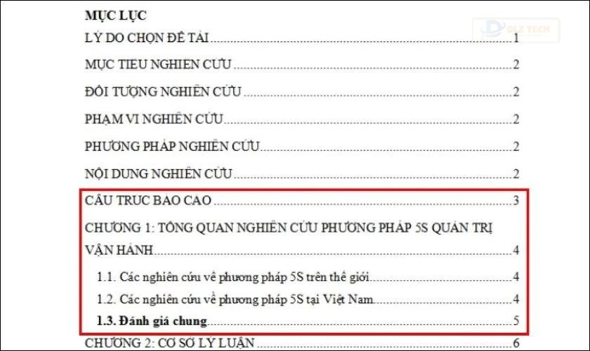 Lỗi thường gặp khi tạo mục lục hình ảnh trong Word