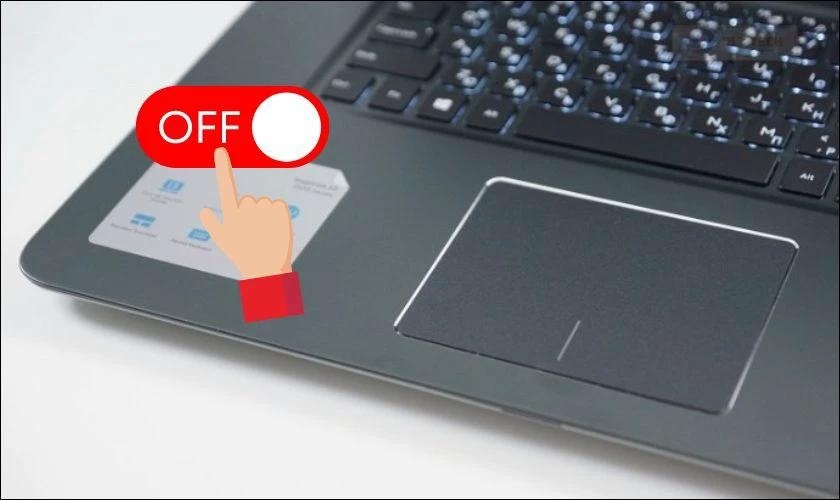 Tắt chuột cảm ứng trên laptop Dell giúp hạn chế tình huống nhảy chuột lung tung