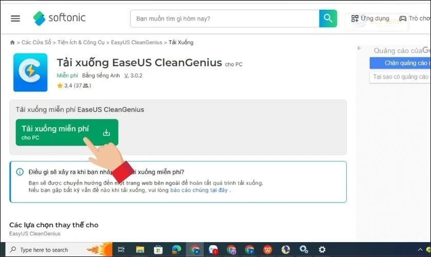 Tải phần mềm EaseUS Clean Genius
