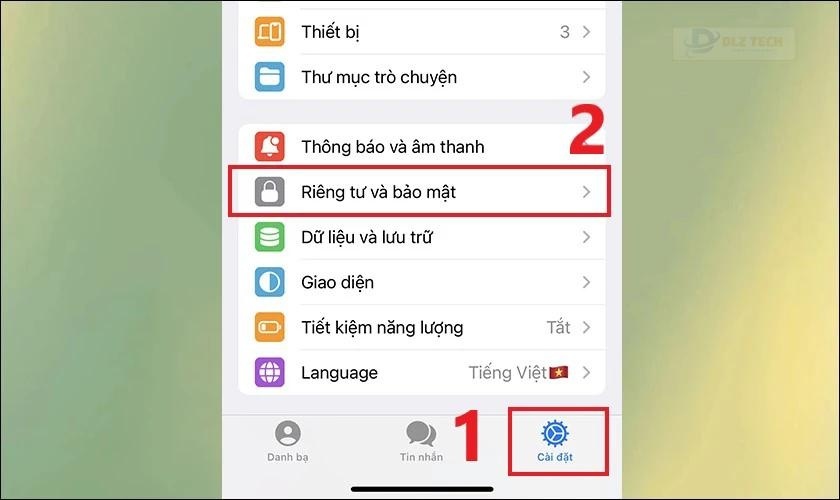 Điều chỉnh cài đặt quyền xem trạng thái online