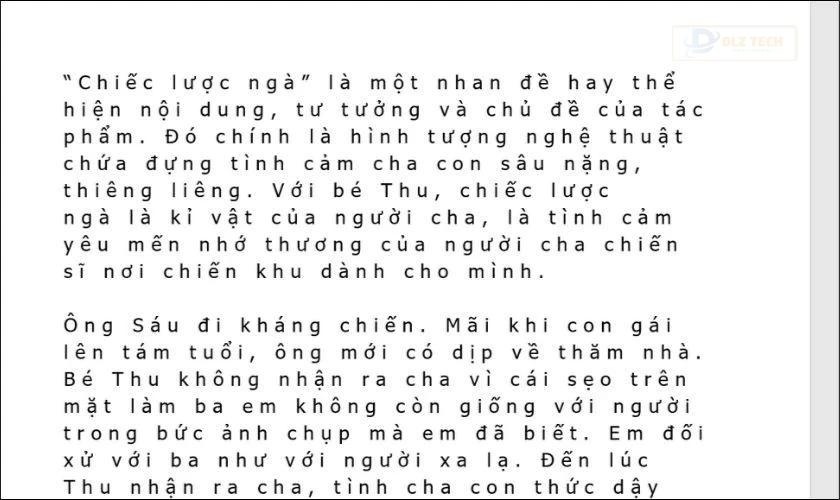 Kết quả khi thay đổi khoảng cách giữa các chữ