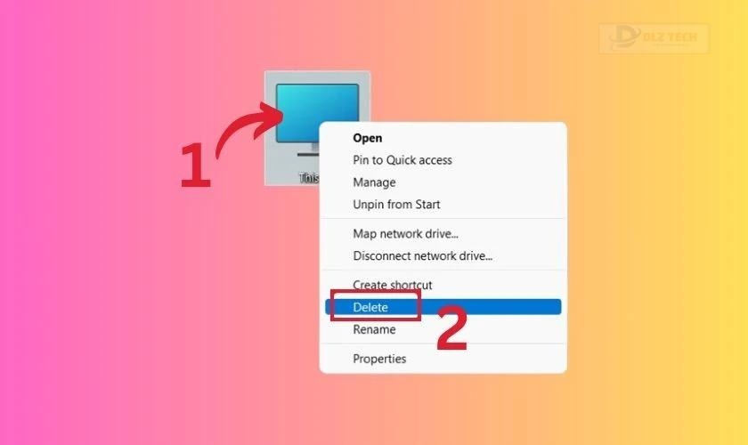 Cách ẩn biểu tượng My Computer