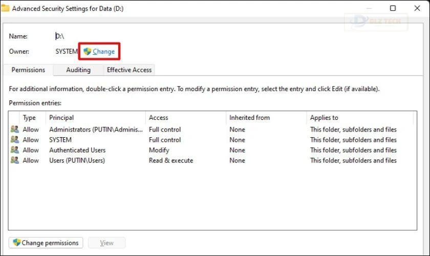 Hướng dẫn lấy quyền sở hữu phân vùng
