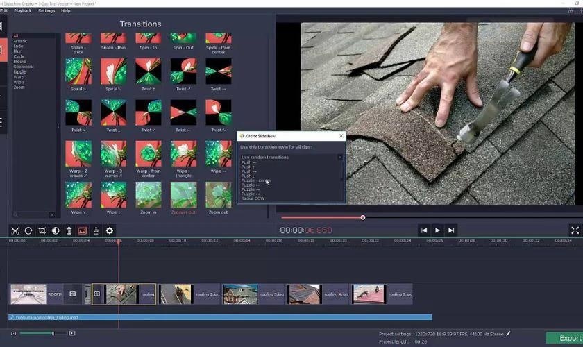 Movavi Slideshow Maker - Công cụ dễ sử dụng để tạo video