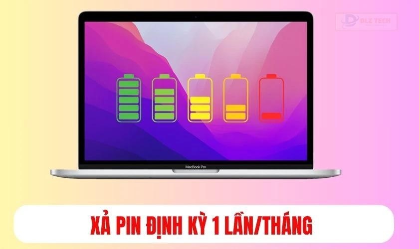 Xả pin định kỳ để bảo trì Macbook