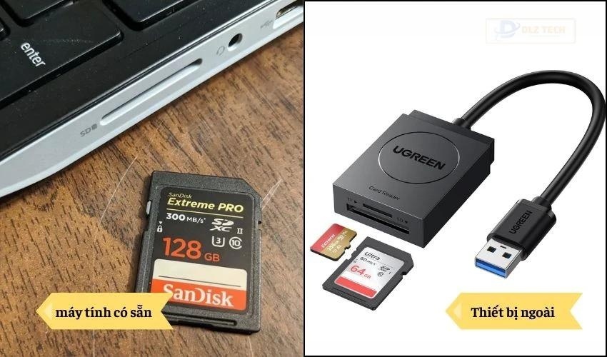 SD Card Reader là cổng kết nối giữa màn hình và máy tính qua thẻ SD