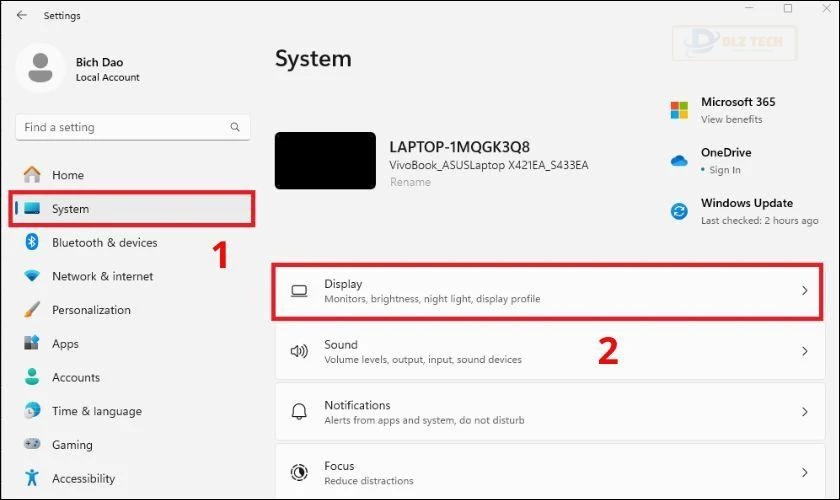 Điều chỉnh độ phân giải thuận lợi cho màn hình laptop