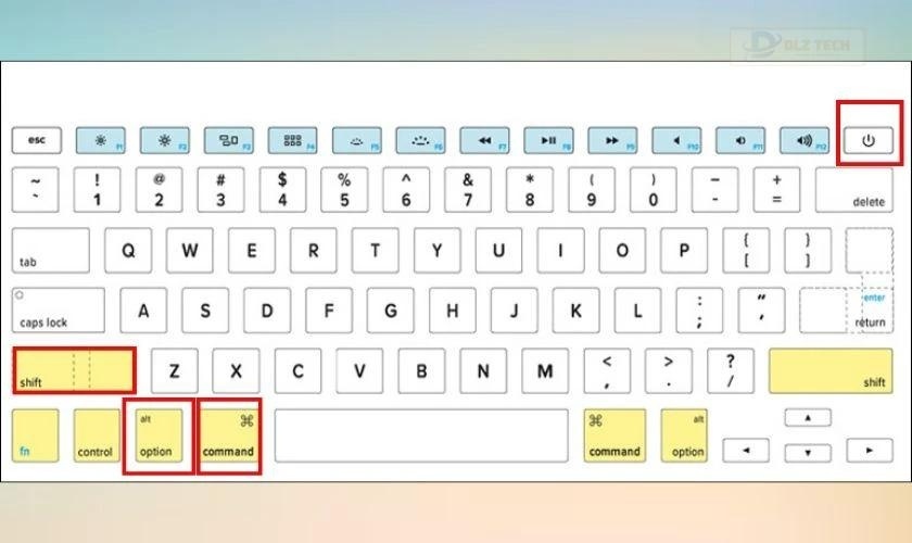 Reset SMC trên MacBook sửa lỗi ám xanh màn hình