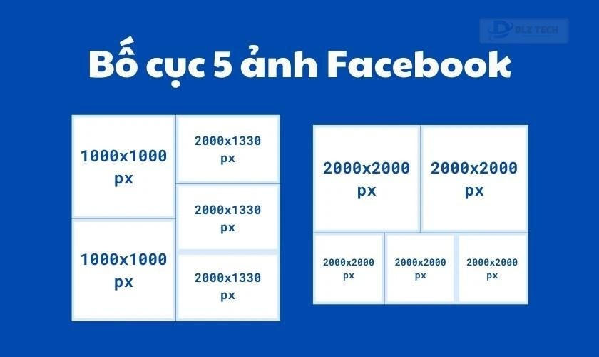 Bố cục kích thước ảnh đăng facebook không bị vỡ