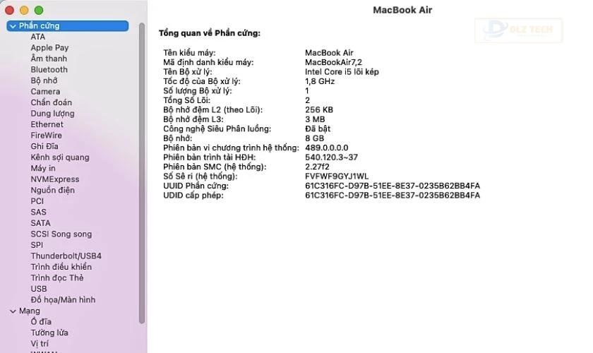 Chọn ứng dụng Thông tin hệ thống