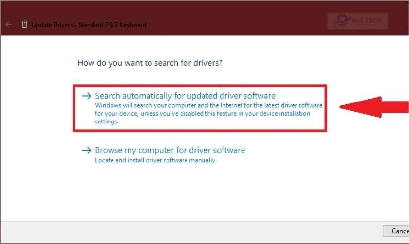 Đợi hệ thống tìm driver mới và bạn ấn tải về là hoàn tất