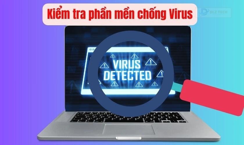Kiểm tra phần mềm chống Virus trên máy tính