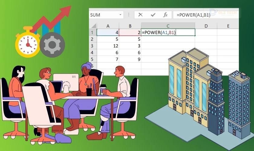 Hàm Power trong Excel là kỹ năng cơ bản mà hầu hết nhân viên trong doanh nghiệp cần biết