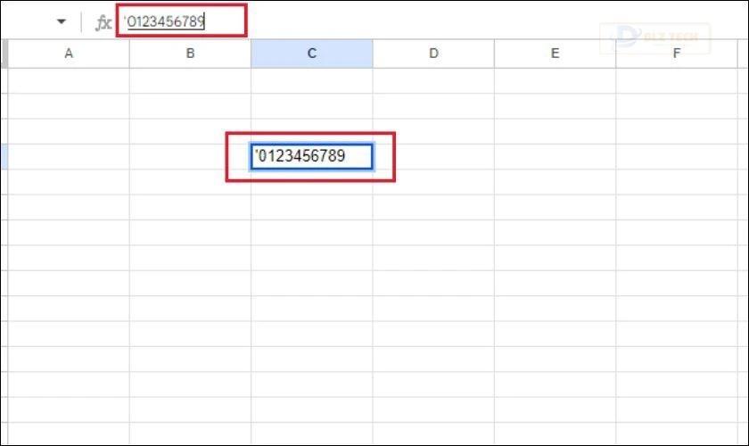Đặt dấu ngoặc để viết số 0 trong Excel