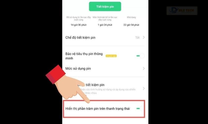 Kích hoạt hiển thị phần trăm pin cho dòng A và Neo