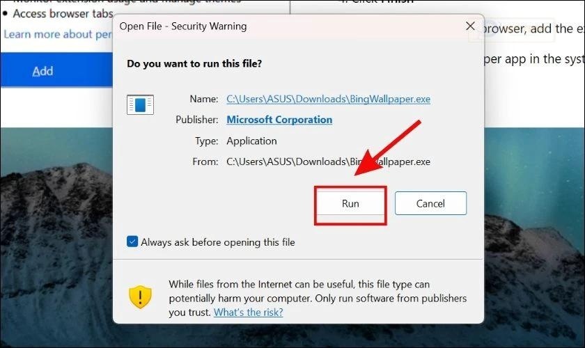 Tải Bing Wallpaper về máy