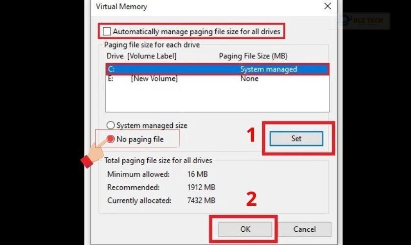 Cách tắt virtual memory là gì? Hướng dẫn các bước thực hiện chi tiết