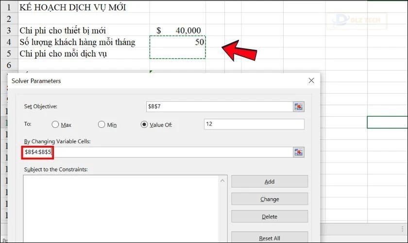 Hướng dẫn cách sử dụng Solver trong Excel