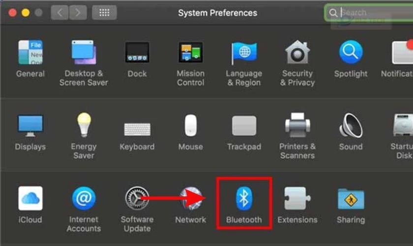 Bật Bluetooth trên macOS