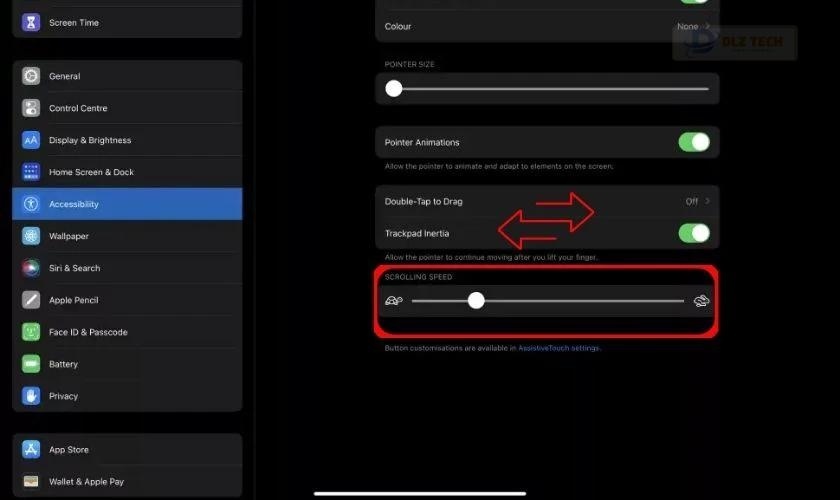 Điều chỉnh tốc độ di chuyển của con trỏ chuột