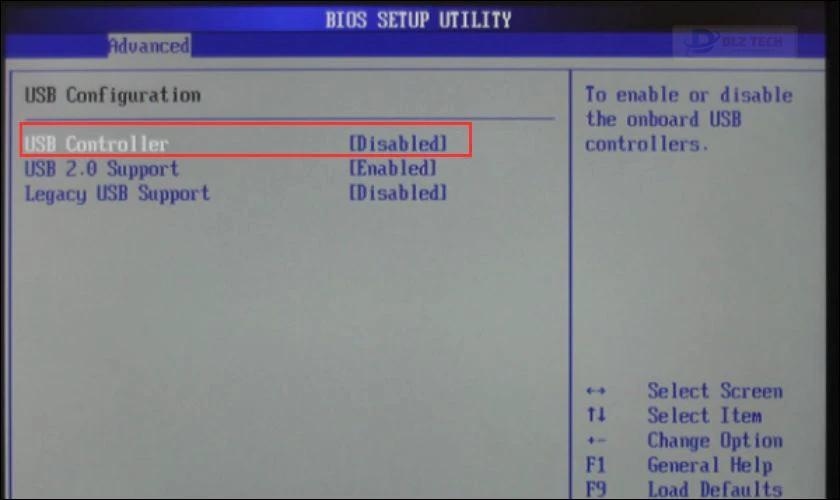 Khóa cổng USB trên máy tính bằng BIOS