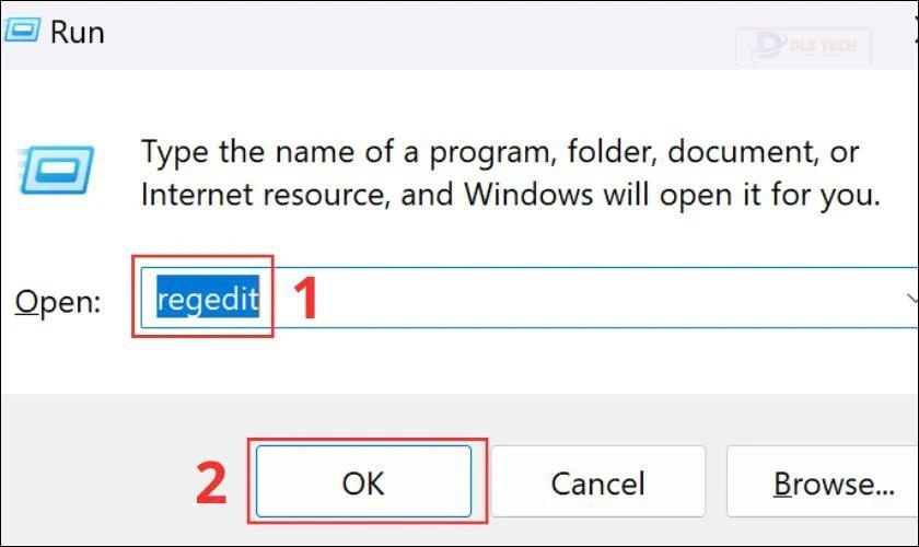 Nhấn tổ hợp phím Windows + R để mở hộp thoại Run