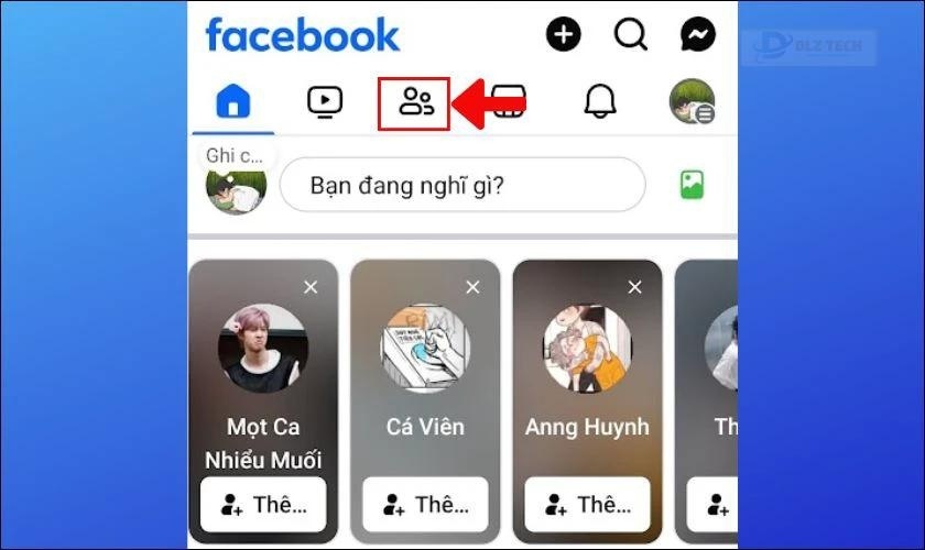 Truy cập lời mời kết bạn