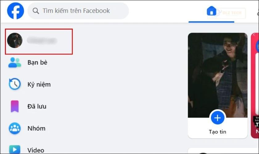 Truy cập trang cá nhân trên máy tính