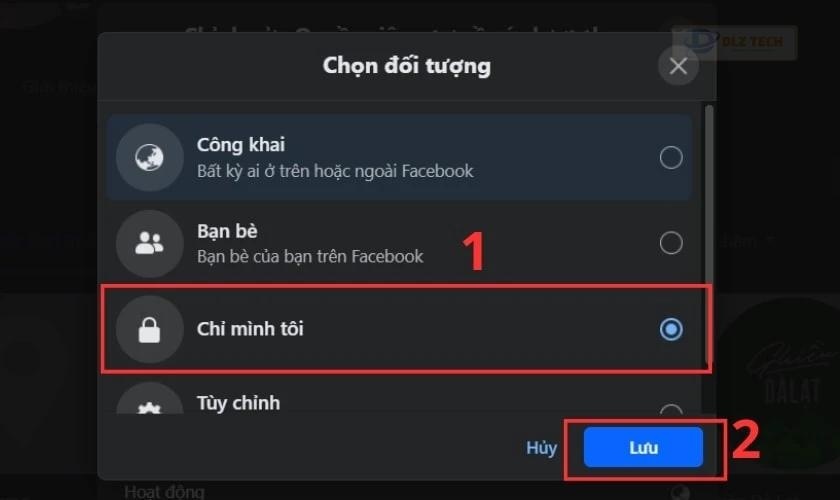 Chuyển sang chỉ mình tôi