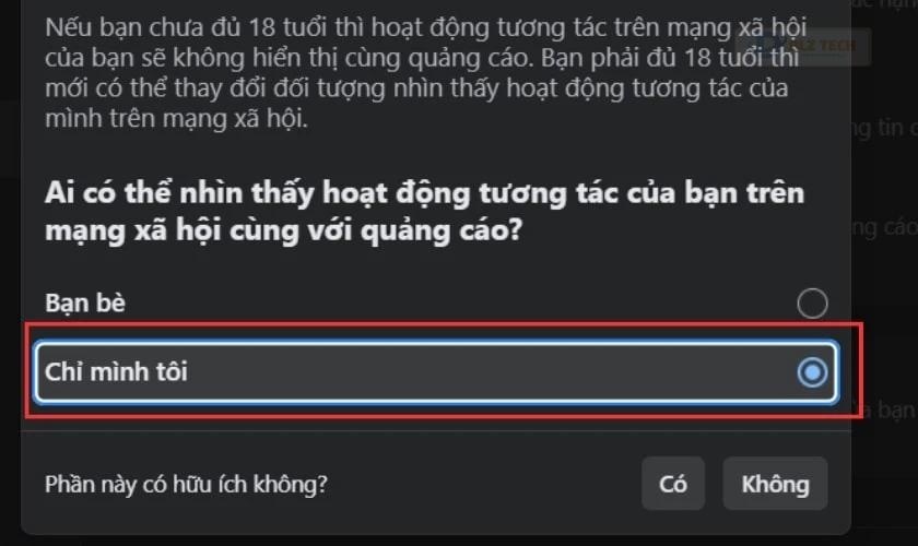 Chuyển về Chỉ mình tôi