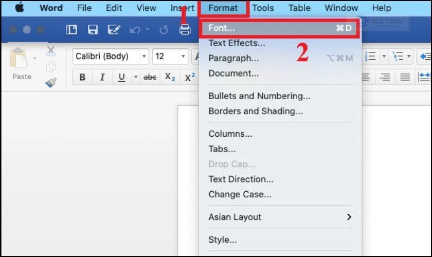 Cách cài Font mặc định cho Word với MacOS