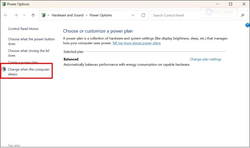 Cách cài đặt máy tính không ngủ Win 11 bước 2