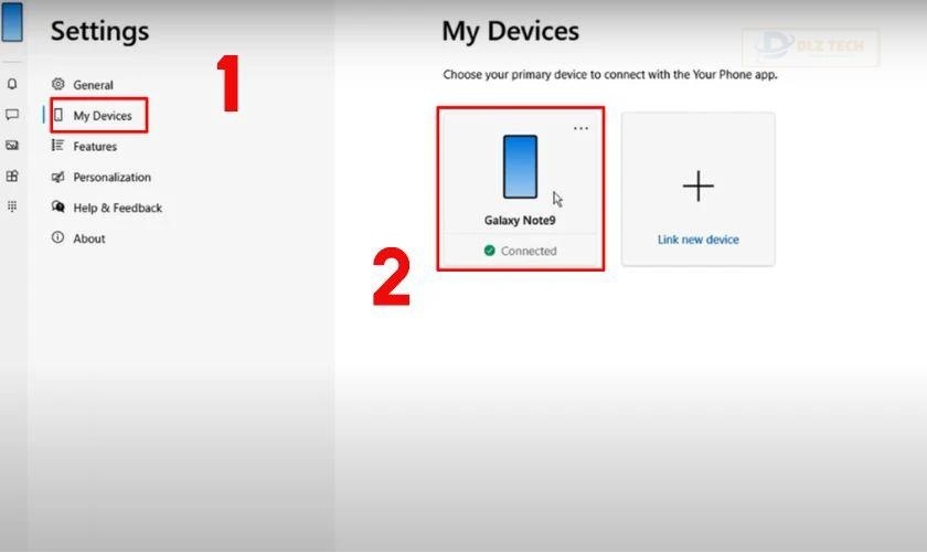 Bước 4: Chọn thiết bị kết nối